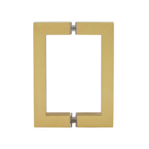 crl 6" x 6" sq series square tubing back to back pull handle